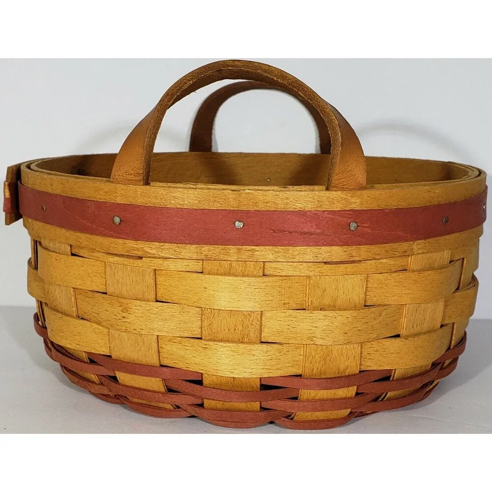LONGABERGER 1995 MOTHERS DAY “BASKET OF LOVE” COMBO #18805 LINER PROTECTOR EUC
